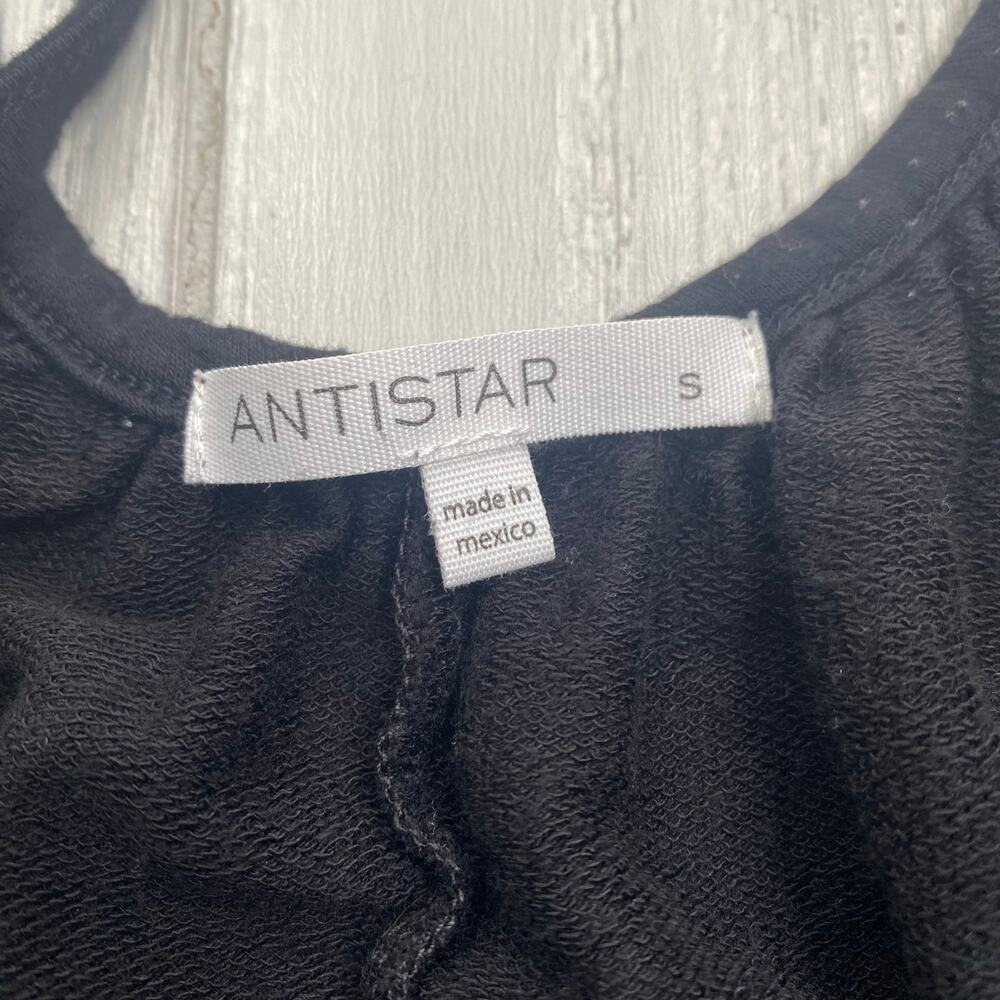 Antistar Black Stretchy Oversized Cropped Jumpsuit Size Small - Picture 4 of 11